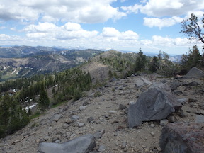 east along Mildred Ridge from Picayune Peak