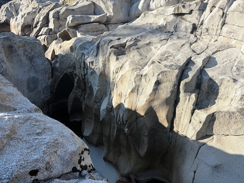 photo of Rubicon River sculpting of granite